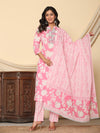 Kurta Dupatta Pant Set (Pure Cotton)