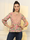 Peplum Style Floral Kurti / Top